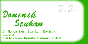 dominik stuhan business card